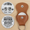 Custom Pocket Hug - Personalized Birthday Gifts For Brother - Side By Side Since Childhood