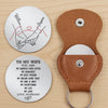 Custom Pocket Hug - Personalized Anniversary Wedding Gifts For Husband And Wife, Him And Her - Married And Blessed