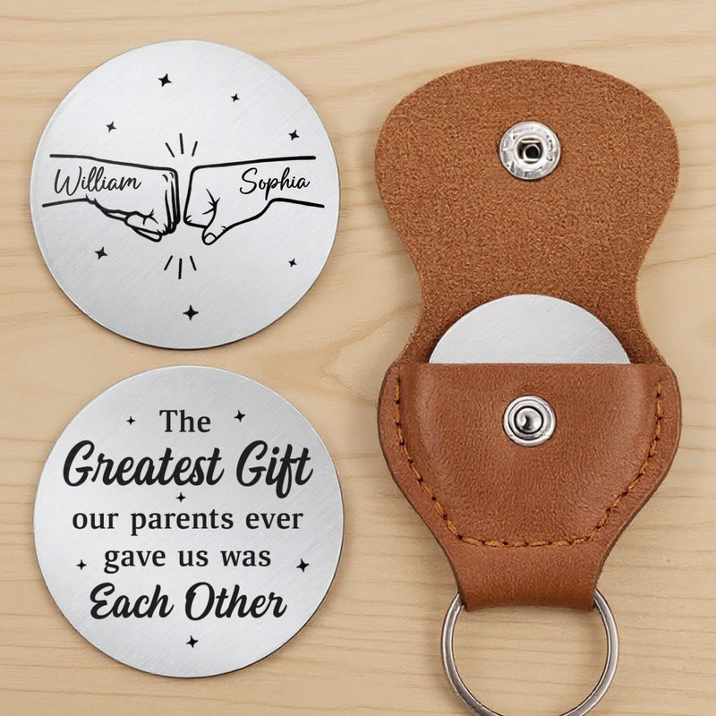 Custom Pocket Hug - Personalized Birthday Gifts For Brother, Sister - Sibling Love Runs Deep
