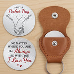 Custom Pocket Hug - Personalized Anniversary Wedding Gifts For Husband And Wife, Him And Her - Love That Stays Gentle