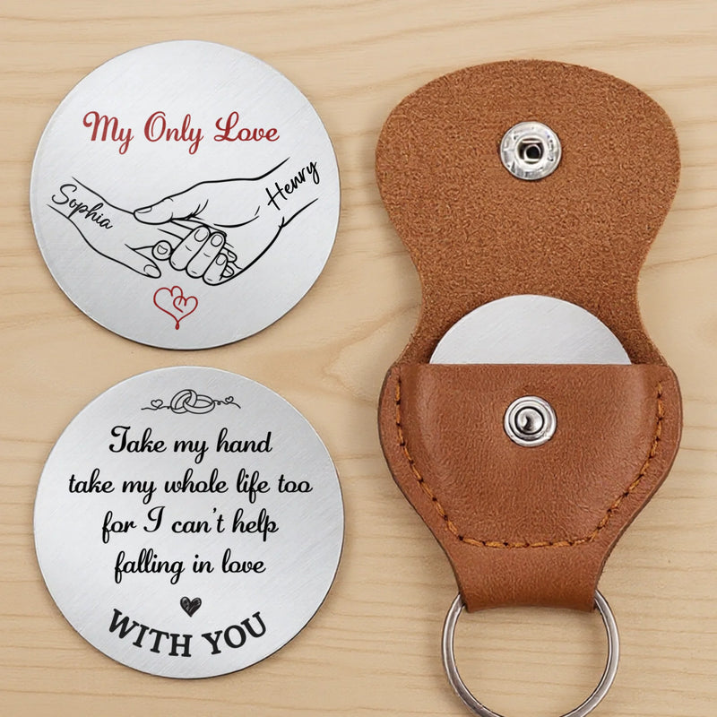 Custom Pocket Hug - Personalized Anniversary Wedding Gifts For Husband And Wife, Him And Her - Choosing You Comes Easy