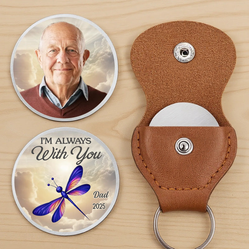 Custom Photo Cardinal Pocket Hug - Personalized Memorial Sympathy Gifts For Loss Of Mom, Dad - Still Beside Me