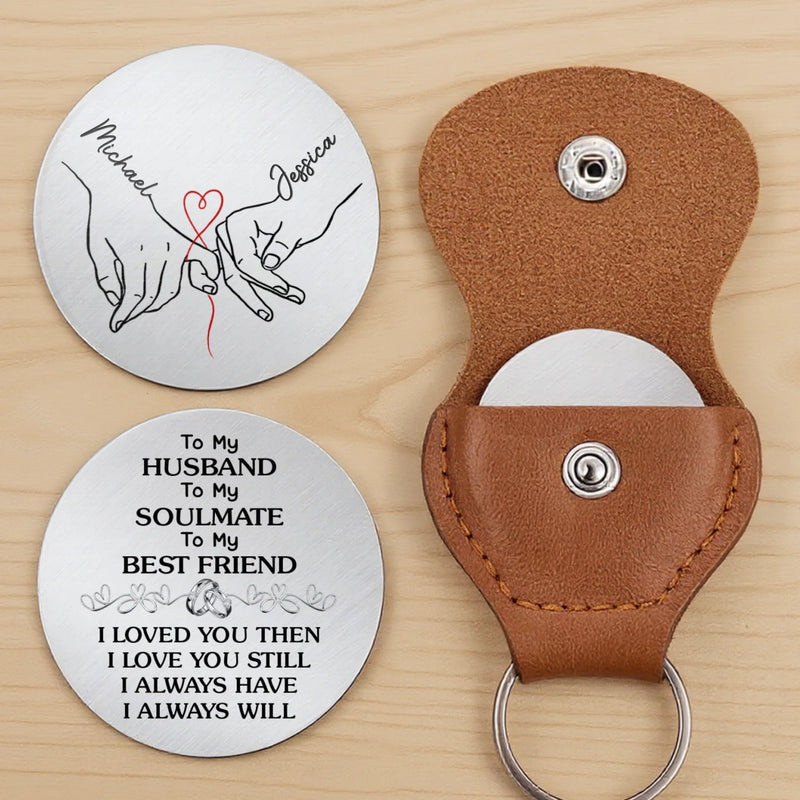 Custom Pocket Hug - Personalized Anniversary Wedding Gifts For Husband And Wife, Him And Her - Forever Means Us