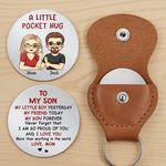 Custom Pocket Hug - Personalized Birthday Gifts For Mom, Son, Daughter - Hug You In Spirit