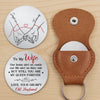 Custom Pocket Hug - Personalized Anniversary Wedding Gifts For Husband And Wife, Him And Her - Our Love Holds Steady