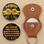Custom Pocket Hug - Personalized Birthday Gifts For Brother - Built Together Like Brothers