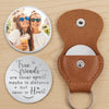 Custom Photo True Friends Are Never Apart - Family Personalized Custom Pocket Hug - Graduation Gift For Family Members, Siblings, Brothers, Sisters