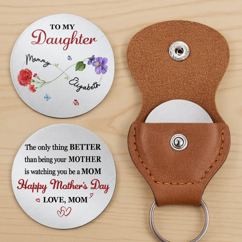 Custom Pocket Hug - Personalized Mother's Day Birthday Gifts For Mom, Daughter - Give Love From My Heart