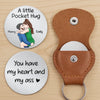 Custom Pocket Hug - Personalized Anniversary Wedding Gifts For Husband And Wife, Him And Her - Carry Love Everywhere You Go