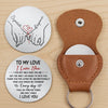 Custom Pocket Hug - Personalized Anniversary Wedding Gifts For Husband And Wife, Him And Her - Together Feels Calm And Right