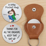 Custom Pocket Hug - Personalized Anniversary Wedding Gifts For Husband And Wife, Him And Her - Tiny Hug Endless Love