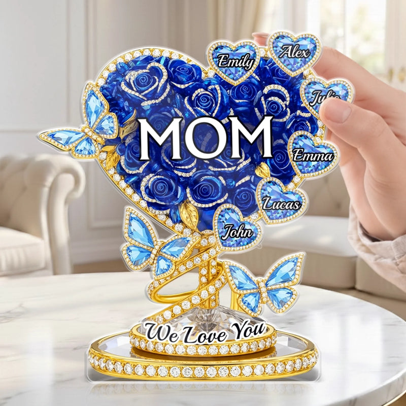 Custom Acrylic Plaque - Personalized Mother's Day Gifts For Mom, Grandma - Grandma Love Never Fades