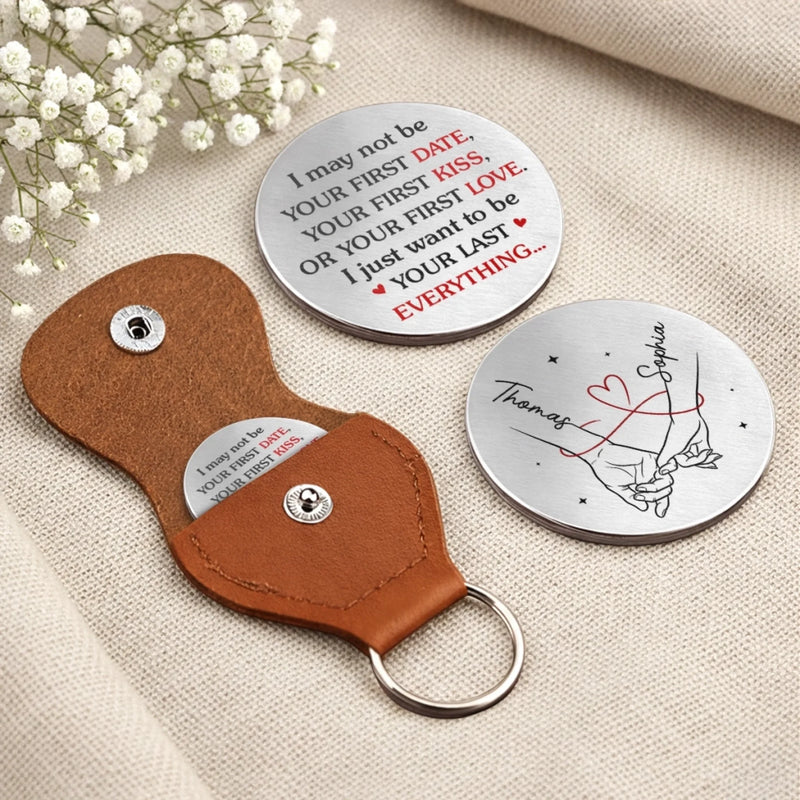 Custom Pocket Hug - Personalized Anniversary Wedding Gifts For Husband And Wife, Him And Her - Let Me Hold Your Hand