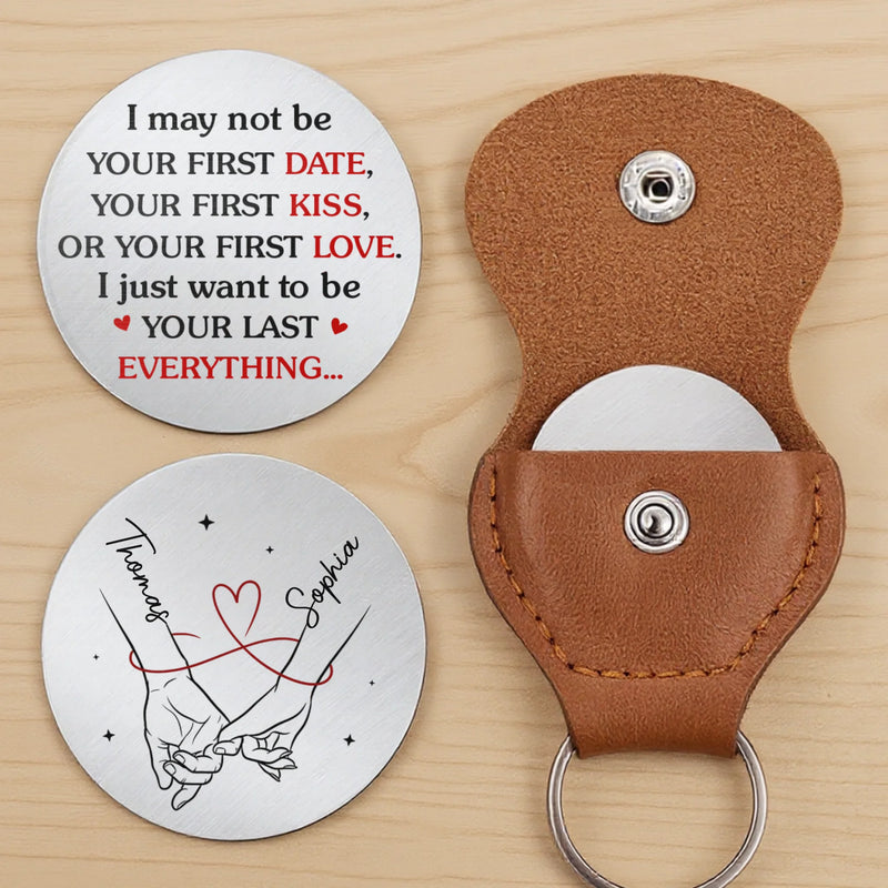 Custom Pocket Hug - Personalized Anniversary Wedding Gifts For Husband And Wife, Him And Her - Let Me Hold Your Hand
