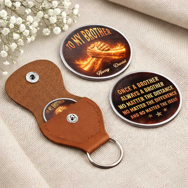 Custom Pocket Hug - Personalized Birthday Gifts For Brother - Brothers Bound For Life