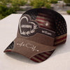 Custom Hat, All Over Print Classic Cap - Personalized Birthday Gifts For Dad, Grandpa - Dad Strength Leads Us