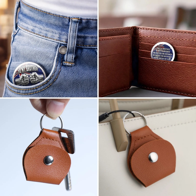 Custom Pocket Hug - Personalized Birthday Gifts For Brother - Brotherhood Forever