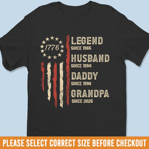 Custom Unisex T-shirt, Premium T-shirt, Hoodie - Personalized Birthday Gifts For Dad, Grandpa, Husband - Forever Awesome