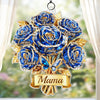 Custom Window Hanging Suncatcher Ornament - Personalized Mother's Day Birthday Gifts For Mom, Grandma - Forever Mama’s Garden