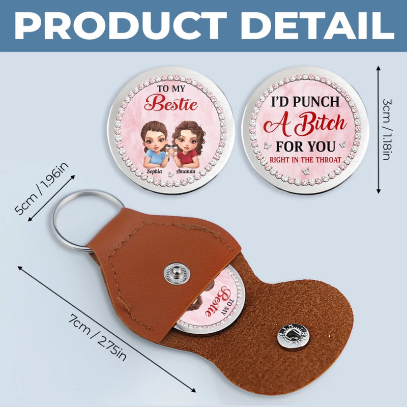 Custom Pocket Hug - Personalized Best Friend Birthday Gifts For Women, Besties, Sisters, BFF - Besties Since Day One