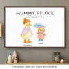 Custom Horizontal Poster - Personalized Mother's Day Birthday Gifts For Mom, Grandma - With All My Ducklings