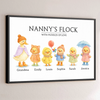 Custom Horizontal Poster - Personalized Mother's Day Birthday Gifts For Mom, Grandma - With All My Ducklings