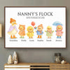 Custom Horizontal Poster - Personalized Mother's Day Birthday Gifts For Mom, Grandma - With All My Ducklings