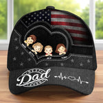 Custom Hat, All Over Print Classic Cap - Personalized 4th Of July Gifts For Dad, Grandpa - Strong And Free