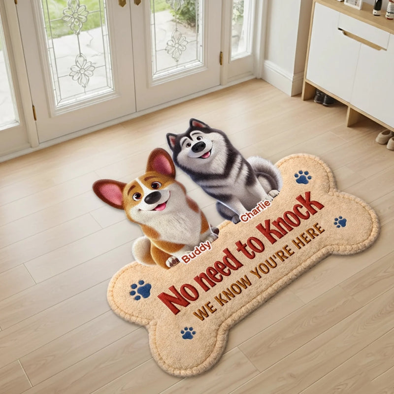 Custom Shaped Doormat - Personalized Birthday Gifts For Dog Lovers, Dog Dad And Mom - Bark Squad Ready