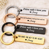 Custom Stainless Steel Keychain - Personalized Anniversary Wedding Gifts For Husband And Wife, Him And Her - Together We Choose Us