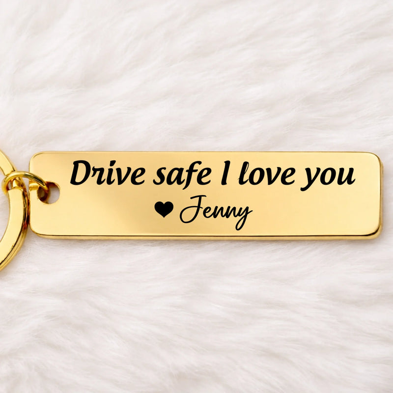 Custom Stainless Steel Keychain - Personalized Anniversary Wedding Gifts For Husband And Wife, Him And Her - Together We Choose Us