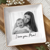 Custom Photo Full-Print Jewelry Dish - Personalized Baby Shower, Gender Reveal Gifts For New Moms, New Parents - New Mom New Journey