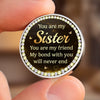 Custom Pocket Hug - Personalized Best Friend Birthday Gifts For Women, Besties, Sisters, BFF - Forever Connected Souls
