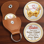 Custom Pocket Hug - Personalized Best Friend Birthday Gifts For Women, Besties, Sisters, BFF - Life Is Better With A Sister