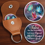 Custom Pocket Hug - Personalized Best Friend Birthday Gifts For Women, Besties, Sisters, BFF - Sisters Grow Differently, Love The Same
