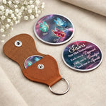 Custom Pocket Hug - Personalized Best Friend Birthday Gifts For Women, Besties, Sisters, BFF - Sisters Grow Differently, Love The Same