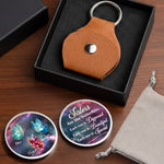 Custom Pocket Hug - Personalized Best Friend Birthday Gifts For Women, Besties, Sisters, BFF - Sisters Grow Differently, Love The Same