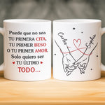 Taza Personalizada – Regalo Personalizado De Aniversario De Bodas Para Esposo Y Esposa, Para Él Y Para Ella – Bebe Amor Y Repite