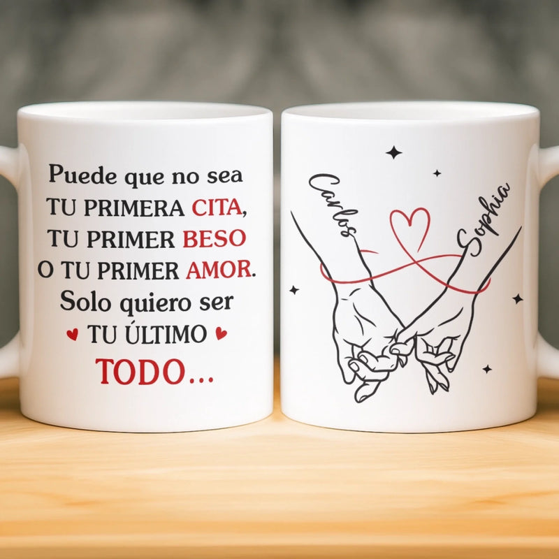 Taza Personalizada – Regalo Personalizado De Aniversario De Bodas Para Esposo Y Esposa, Para Él Y Para Ella – Bebe Amor Y Repite