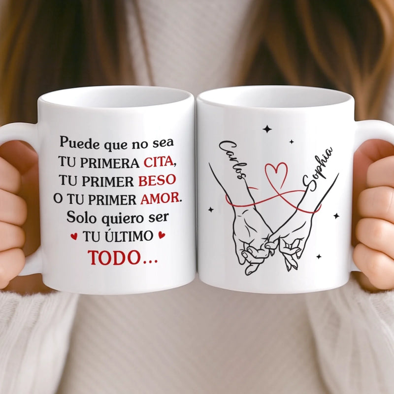 Taza Personalizada – Regalo Personalizado De Aniversario De Bodas Para Esposo Y Esposa, Para Él Y Para Ella – Bebe Amor Y Repite