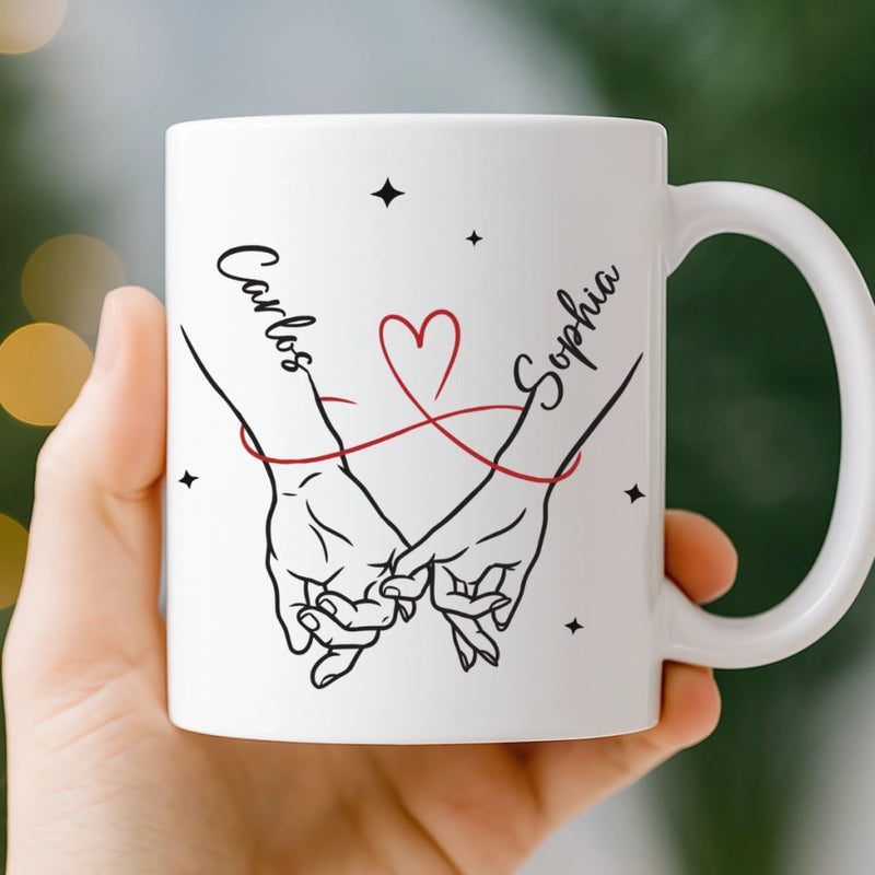 Taza Personalizada – Regalo Personalizado De Aniversario De Bodas Para Esposo Y Esposa, Para Él Y Para Ella – Bebe Amor Y Repite