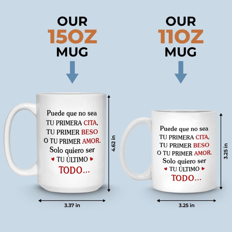 Taza Personalizada – Regalo Personalizado De Aniversario De Bodas Para Esposo Y Esposa, Para Él Y Para Ella – Bebe Amor Y Repite