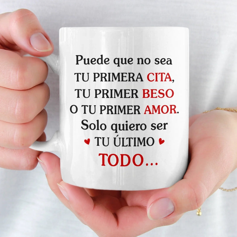 Taza Personalizada – Regalo Personalizado De Aniversario De Bodas Para Esposo Y Esposa, Para Él Y Para Ella – Bebe Amor Y Repite