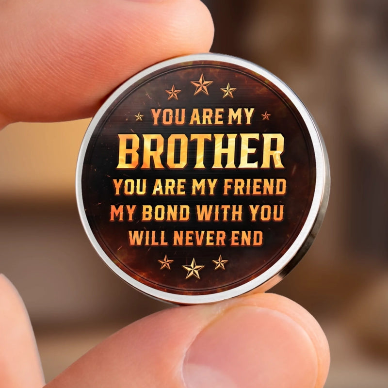 Custom Pocket Hug - Personalized Birthday Gifts For Brother - Brothers For A Lifetime