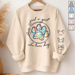 Custom Unisex Sweatshirt, Hoodie With Design On Sleeve -Personalized Birthday Gifts For Dog Cat Lovers, Dog Dad And Mom, Cat Owners - Fur Baby Club