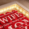 Custom Flower Shadow Box With LED Light - Personalized Anniversary Wedding Gifts For Husband And Wife, Him And Her - You Are My Only One