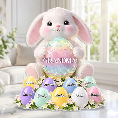 Custom Acrylic Plaque - Personalized Easter Gifts For Mom, Grandma - Bloom With Grace And Love