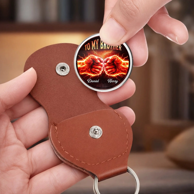 Custom Pocket Hug - Personalized Birthday Gifts For Brother - Brothers Beyond Blood