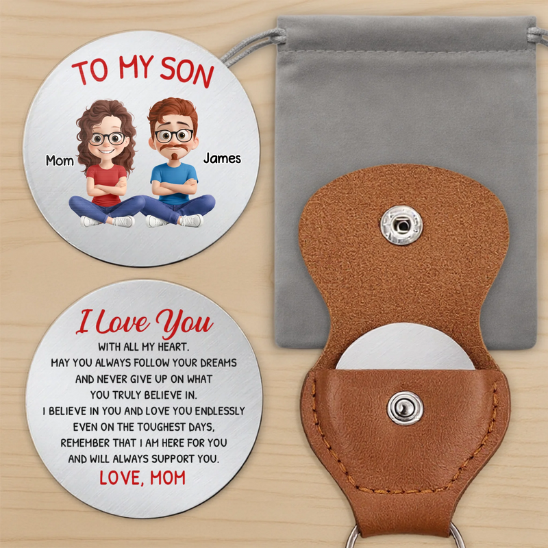 Custom Pocket Hug - Personalized Birthday Gifts For Mom, Son - Grateful For You