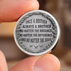 Custom Pocket Hug - Personalized Birthday Gifts For Brother - Unbreakable Bond Of Brothers